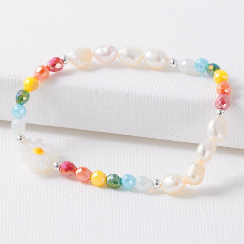 

Zhao Ruth Color Beaded Dopamine Necklace Female Niche Design High Sense Baroque Pearl Clavicle Chain