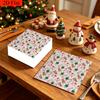 20pcs Disposable Napkins Withgingerbread Man Pattern Print for Wedding,Parties,and Daily Use for Thanksgiving Fall Christmas Table Decoration