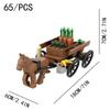 Set di Giocattoli da Assemblaggio con Mattoncini MOC Serie Carrozza Medievale Modello Città della Carrozza Giocattolo da Costruzione Fai-da-te Regalo per Festival