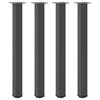 Vidaxl Nogi Do Stolika Kawowego, 4 Szt., Antracyt, 90-92 Cm, Stal