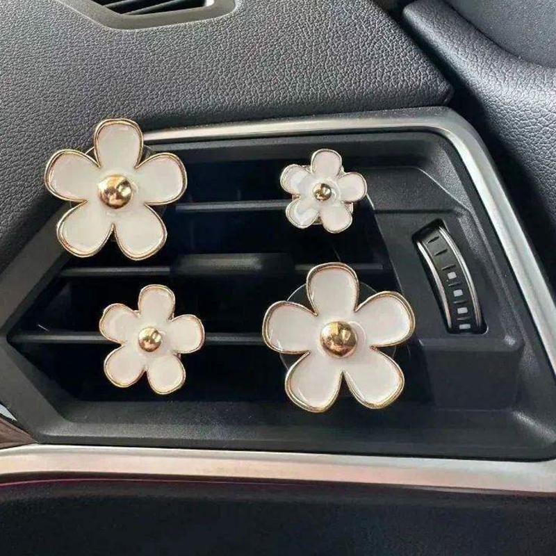 Cute Flower Car Air Vent Clip For Air Conditioning Vents And Interior Decoration