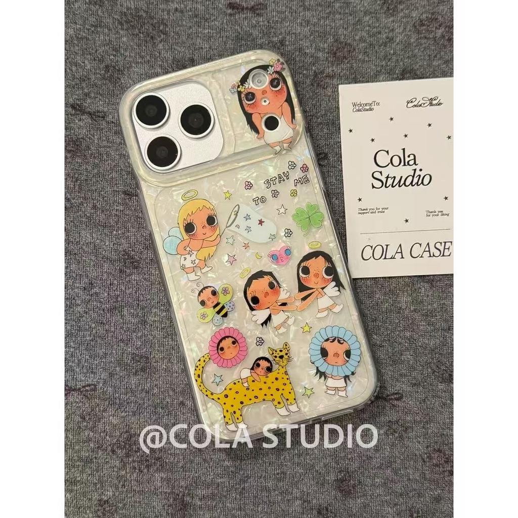 Cute Transparent White Fritillary Full Screen Xiaoyu Is Suitable for iPhone17promax Apple 16 Mobile Phone Case 15 New Models 14 Women