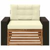 Outdoor Mid Size Sofa Solid Acacia Wood Natural