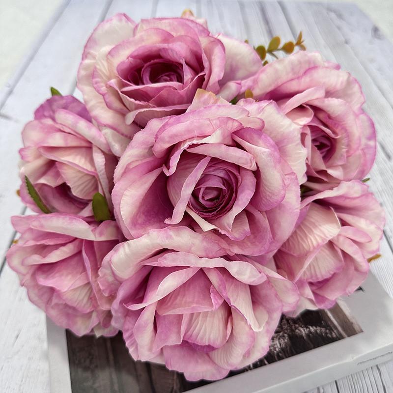 Flower Artificial Rose Hotel Restaurant Window Decoration Room Desktop Ornament