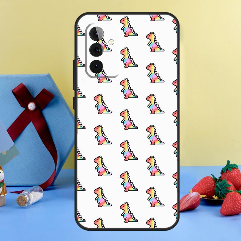 Fun Dinosaur Pattern Dino Case For Samsung Galaxy A26 A16 A36 A56 A15 A35 A55 A14 A34 A54 A12 A32 A52 A13 A33 A53 A17