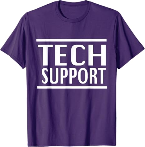 Funny Tech Support Tshirt Letters Printed Saying Tee Humor Technology Enthusiasts Casual Tops Short Sleeve Blouses Novelty Gift