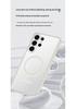 Compatible Samsung S26 Ultra Transparent Frosted Magnetic Airbag Drop-Proof Protective Case