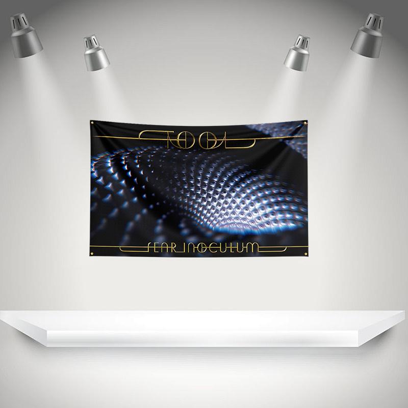The Ttools Flag Rock Music Band Banner 3x5ft With Brass Grommets Hd Printing Tapestry Exhibition Music Band Fans Garage Decor