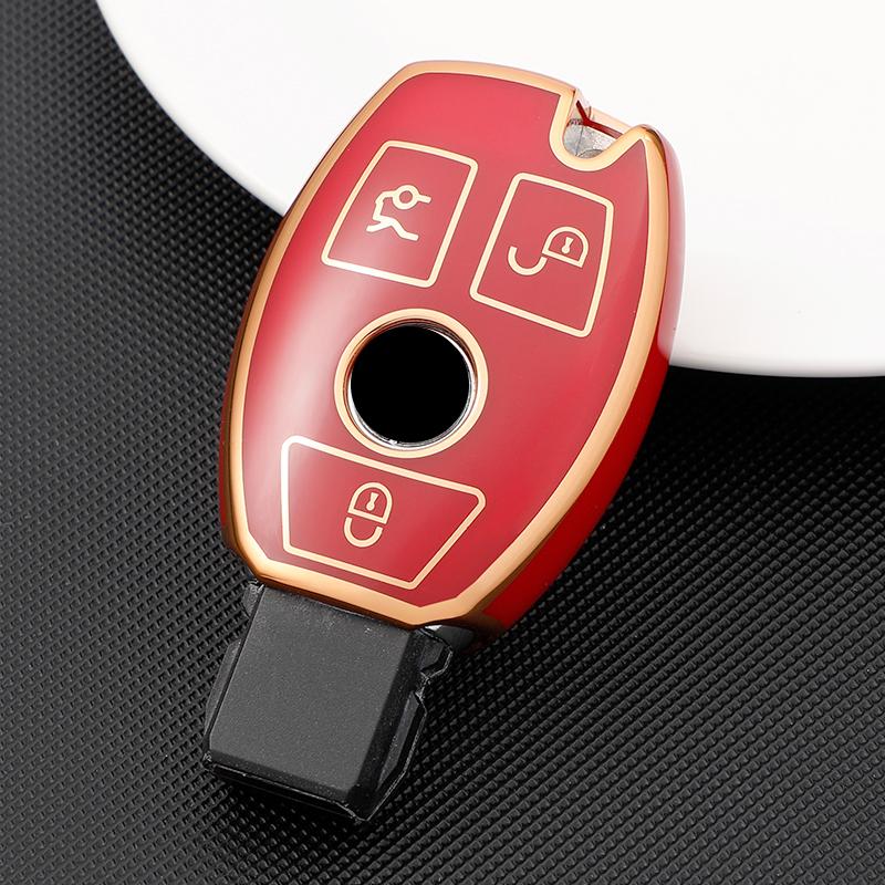 Für Mercedes Benz A B R G-Klasse GLK GLA GLC GLR W204 W210 W176 W202 W463 Schlüsselanhänger Hülle Schale Fob Schutz Auto Zubehör