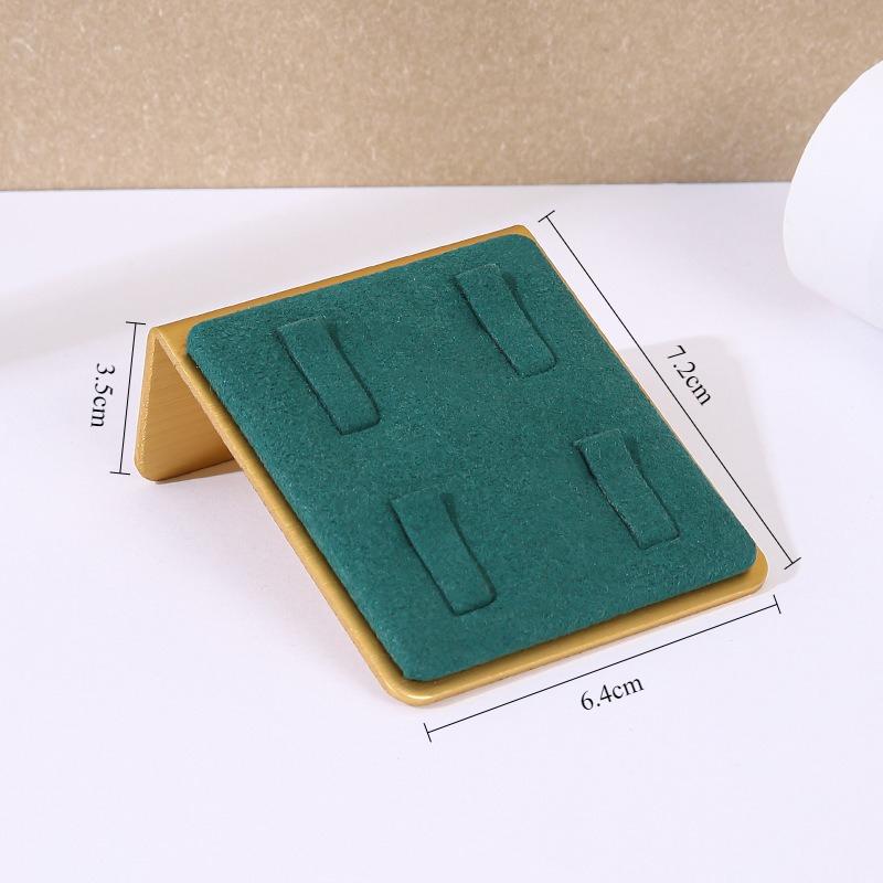 Rings Jewelry Display Rack Jeweler Counter Showcase Shelf Household Ring Jewellery Storage Stand Trinket Live Pictures Props