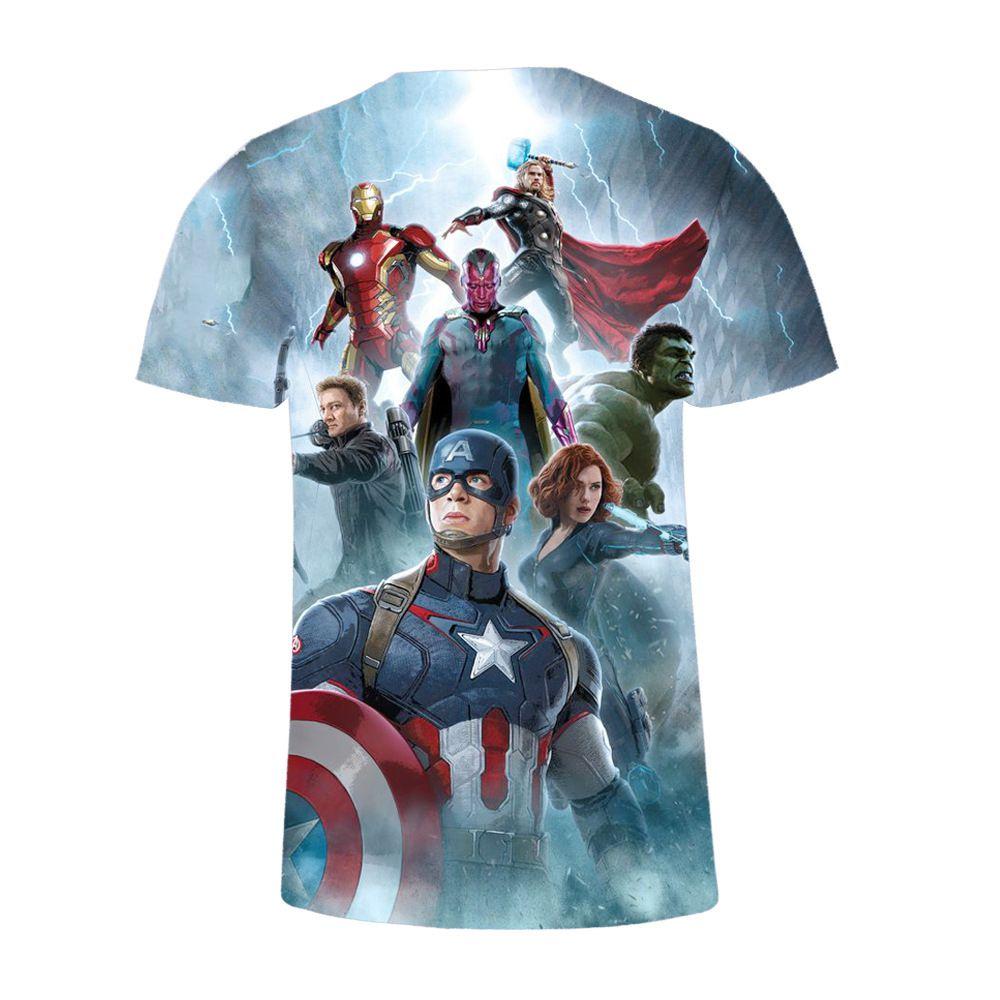 Avengers 4 Endgame T-shirt Superhero 3d Short Sleeve Stylish Casual Tee Top
