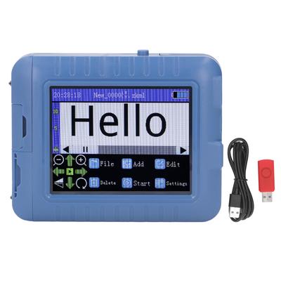 12.7mm 3.5in Mini Smart Inkjet Printer Blue Looking Type C DPI Adjustable QR Code Printing Machine