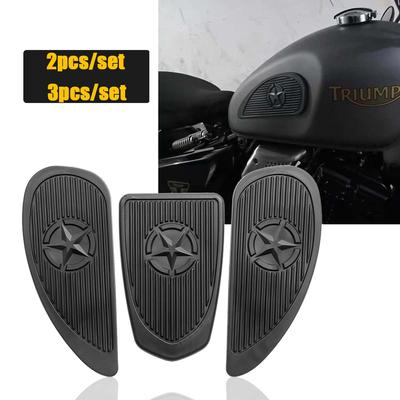 Čierna nálepka na palivovú nádrž na plyn Chráňte bočnú nádrž chránič kolien hviezdicový grip univerzálny pre motocykle Yamaha Honda Suzuki kaviareň