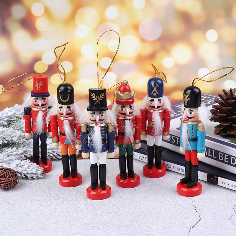 

12-15 см Солдат-щелкунчик Рождественское украшение 2025 Деревянные игрушки для детей Новогодние украшения Украшения на елку Navidad