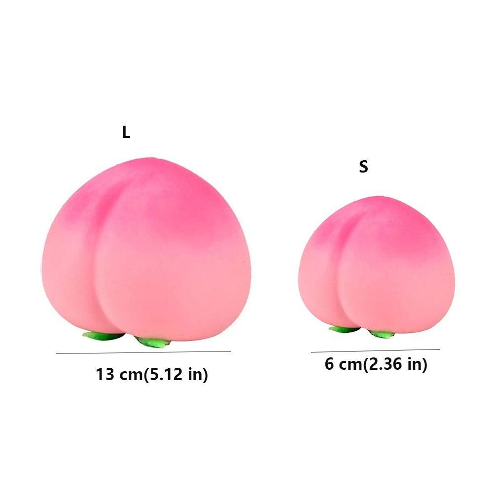 Peach Shaped Fruit-Shaped Squishy Toy Squeezable Anti-Stress Toy Office Workers