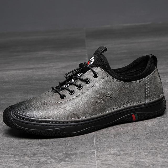 Spring Men 'S Shoes ,Casual Leather Shoes ,Korean Fashion All -Match Shoes ,Men 'S Leather ,Men 'S Soft Leather Hiking Shoes