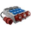 Quadro Elettrico da Cantiere 2X16A 32A Cee 8X230V Erbetka Con Cavo Protetto Doktorvolt Tr-S/Fi Dv-5022-D