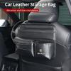 IJOPV1 Leather material car long mesh bag short seat backrest storage bag For Alfa Romeo 159 Giulietta Giulia 147 Mito 156 166 GT F1