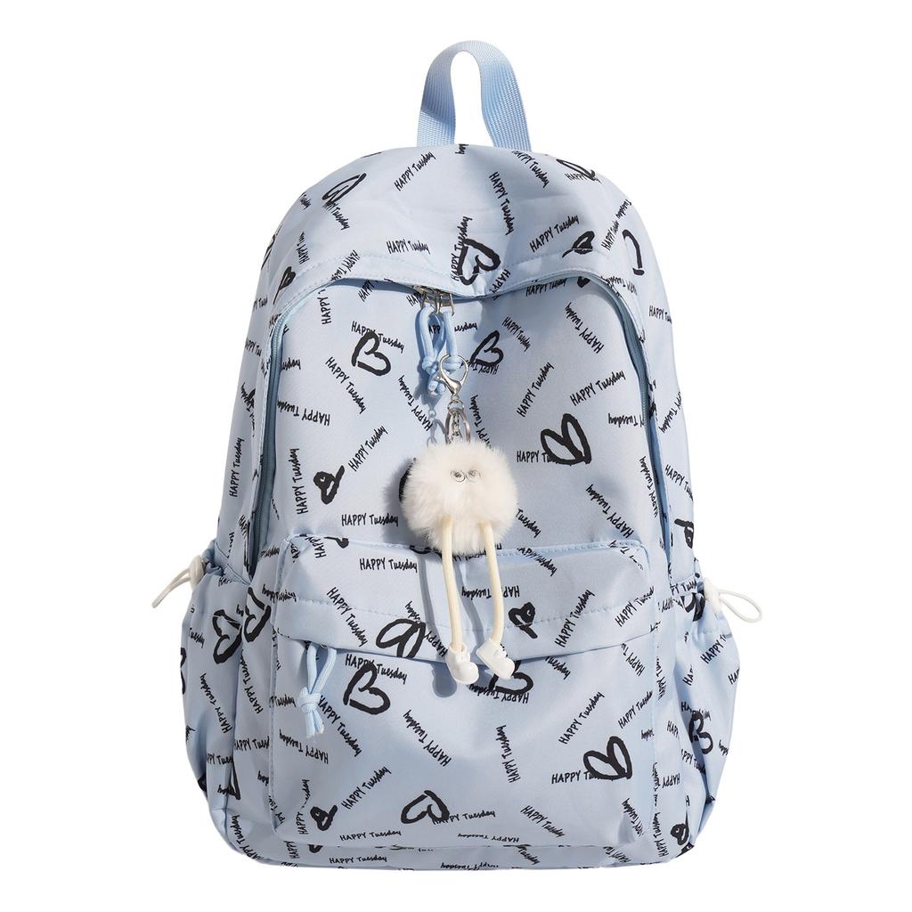 Schoolbag Schoolbag Junior High School Girls 1011 Summer New High School College Students Printed Backpack Versatile Large Capacity Computer Backpack