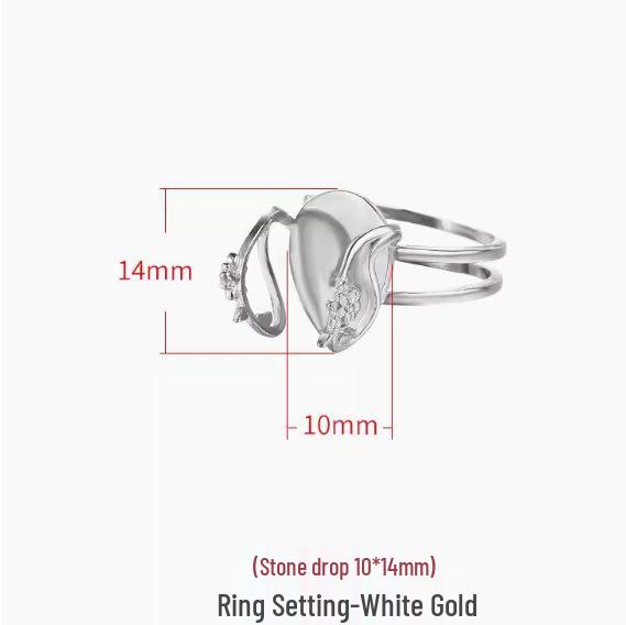 Porte-bague DIY Incrusté de Cire d'Abeille et de Jadéite - Accessoire de Mode Unisexe pour l'Index