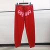 Sp5der 555555 Pěnový Potisk Tepláková Souprava Oversized Mikina Tepláky Streetwear Zimní Outfit