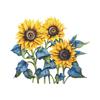 Painted To Sunflower Toilet Stickers Bathroom Bathroom Beautify Decorative Wall Stickers Self-adhesive