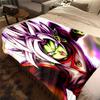 1PC Zamasu,Vegito Print Flannel Blanket, High quality All Seasons, Home Decor, Warmth and Comfort, Perfect for Christmas Gifts