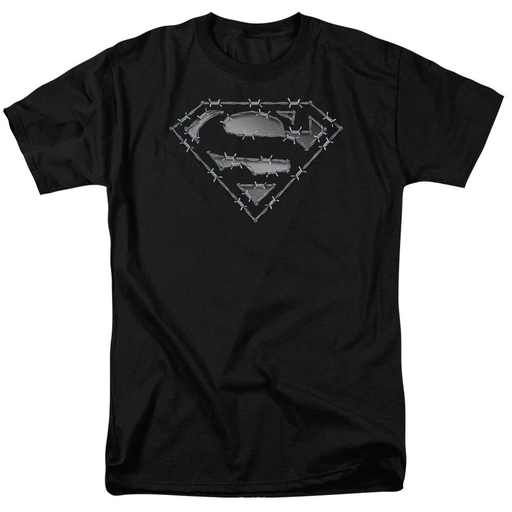 Superman Barbed Wire Shield T-Shirt-Regular or Tank - to 6X S