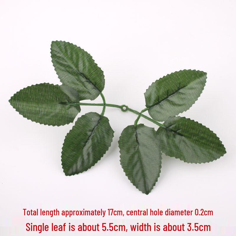 DIY Silk Flower Stem Kit: Includes Materials for Handmade Ribbon Roses, Sticks, Green Wire Branches, and Fake Leaves Tape.