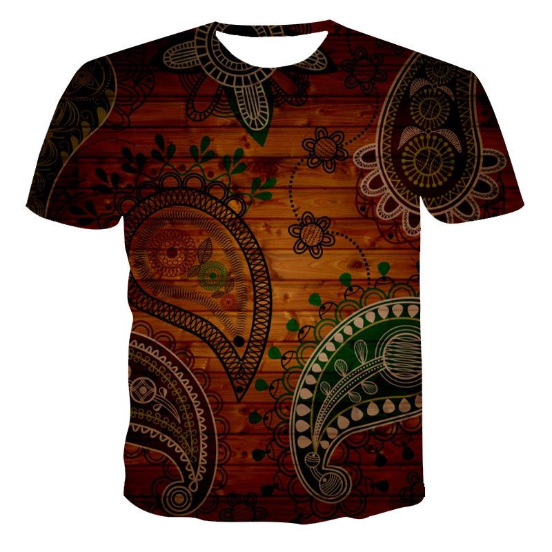 New Men's Short Sleeved Summer 3D Personalized Printed Current Design T-shirt