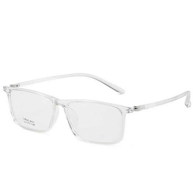 Square Minus Prescription Eyeglasses Women Men Vintage TR90 Big Frame Optical Myopia Glasses 0 To -6 0