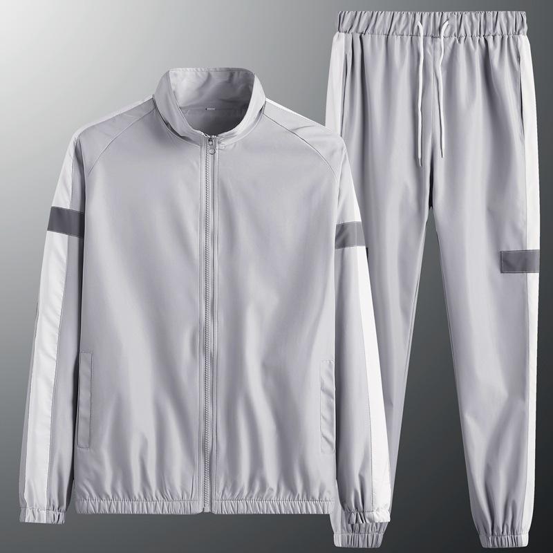 Осенняя корейская версия тенденции молодых красивых повседневных модных спортивных пиджаков больших размеров M серый