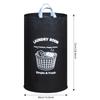 Large Capacity 600D Oxford Cloth Foldable Laundry Basket with Printed Pattern, Laundry Baskets