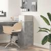 Sideboard with Drawers Concrete Grey 38 x 34 x 75 cm