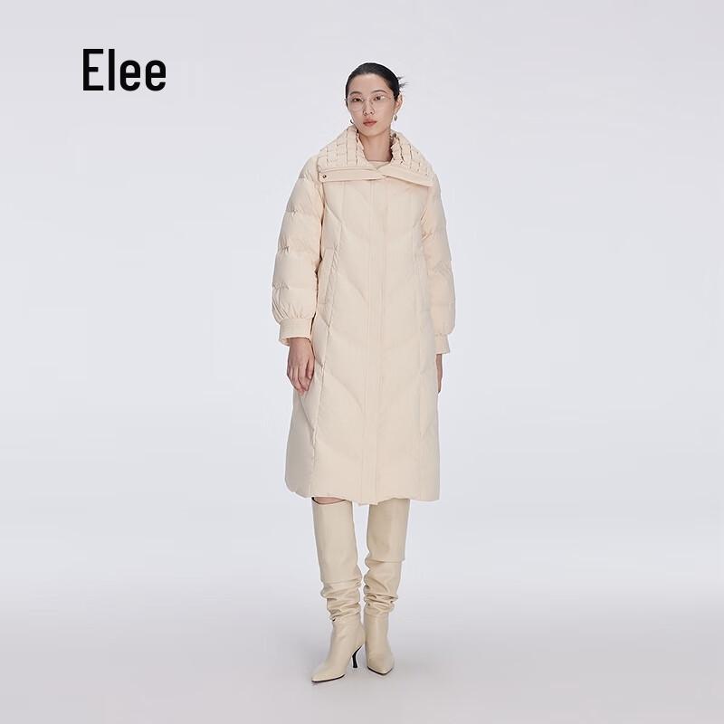 Aililai Women's Long Lapel Duck Down Jacket