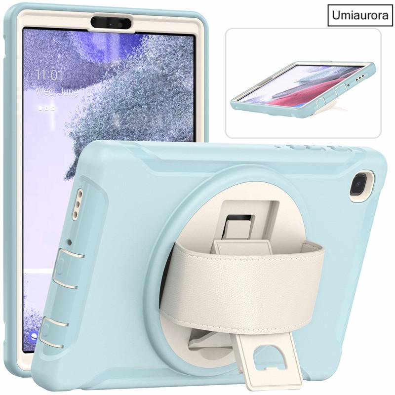 For Samsung Tab A A7 A8 A9+ A11 Plus 11 Inch SM-X230 X210 X200 S6 Lite 10.4" Shockproof Tablet Case Hand Strap Stand Armor Funda