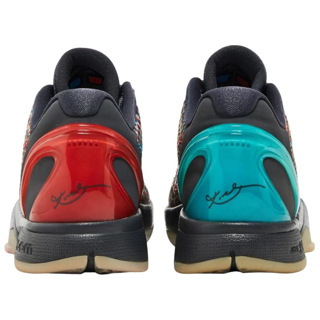 Nike Zoom Kobe 6 Protro 3D All-Star Herren Sneaker Mehrfarbig Dunkelgrau Chlorblau-Kühnrot IQ3902-002