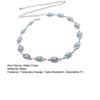 Waist Chain for Women, Adjustable Fit Waistband with Turquoise Decor, Retro Ethnic Style Fit Belt Chain for Dresses Skirts Beachwear