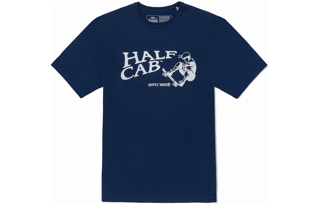 Vans T Shirts Unisex Dark Blue Crew Neck Moderate Straight Fit VN0A7S7QLKZ L