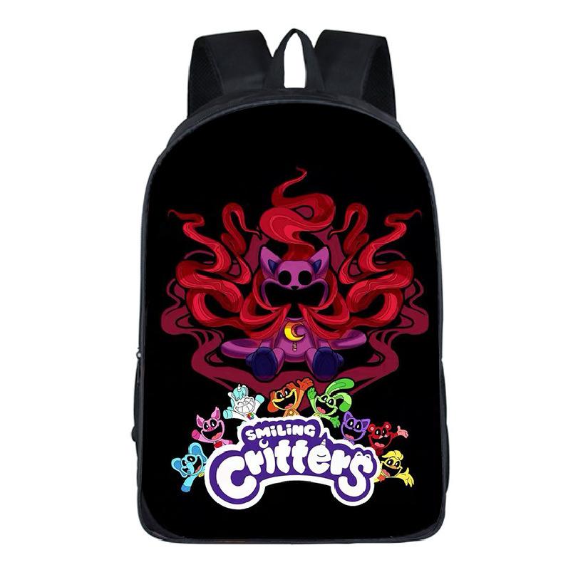 Smiling Critters Horror Bobby Smiling Animals Student Bag Kids Backpack