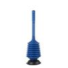 Blue Thickened Bellows Toilet Plunger Heavy Duty High Suction for Apartment Bathroom Clog Cleaning