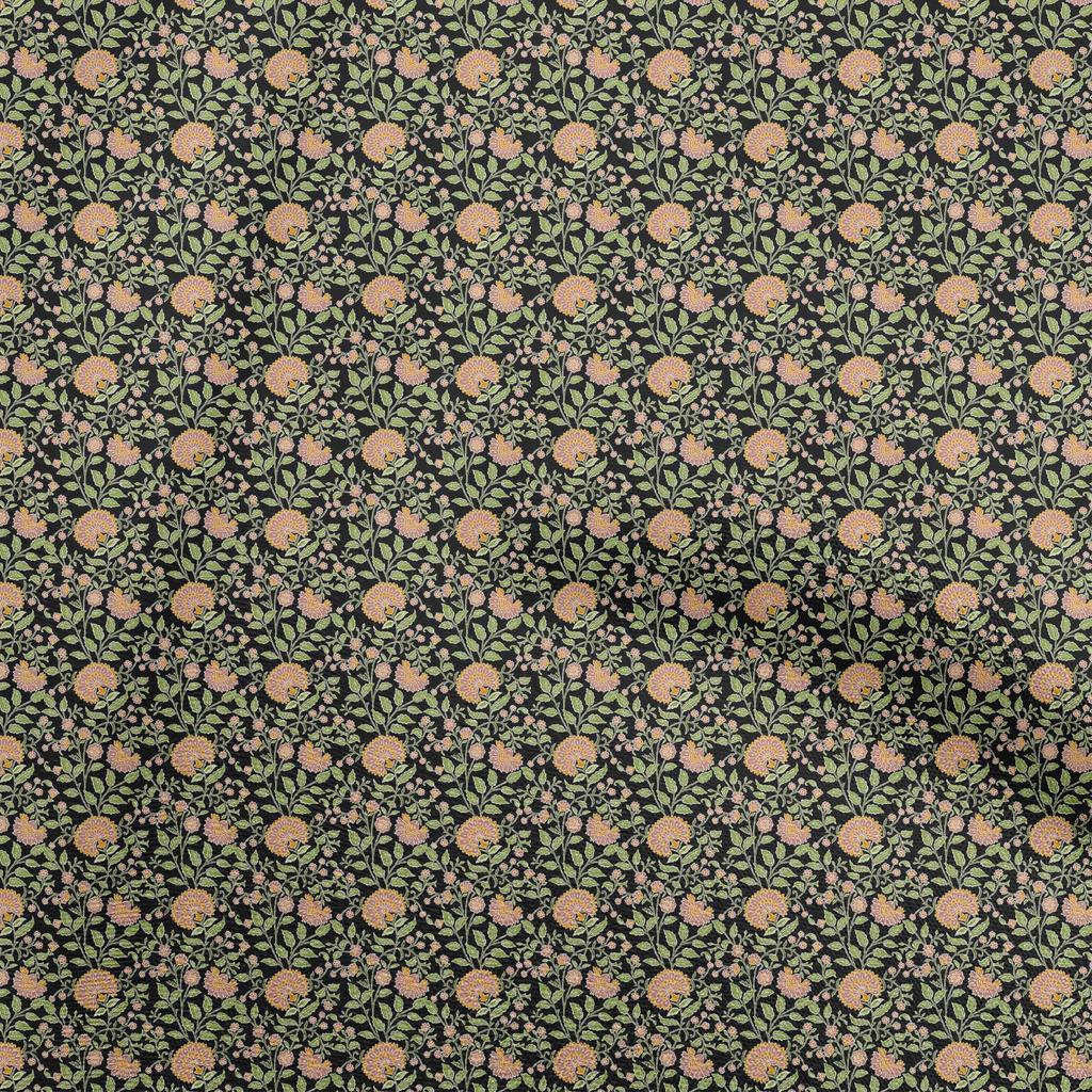 oneOone Seta Di Cotone Giallo Senape Tessuto Forniture Quilting Stampano Cucire Il Tessuto Al Metro 42 Pollice largo