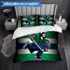 3PCS Vancouver Canucks Printed Bedding Set For Bedroom dormitory,  Includes 1 Duvet Cover & 2 Pillowcases for All Seasons Home Decor Fan gifts