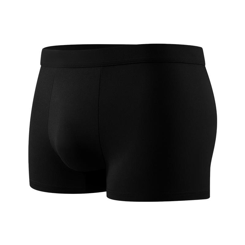 Men's Plus Size New Solid Color Antibacterial Skin-friendly Comfortable Cool Breathable Mid Waist Underwear