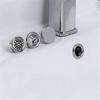 2PCs Bathroom Sink Hole Cover - 22-24mm Electroplated Overflow Ring Plastic Basin Trim Cap for Bathtub & Lavabo Drain Gang Cover