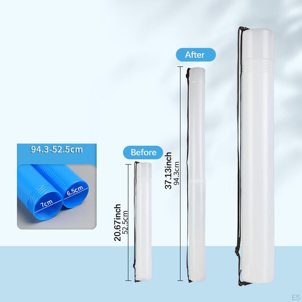 20";-37" Rozšiřitelný, přenosný a multifunkční tubus na plakáty s popruhem pro