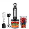 4 In 1 High Power 1200W Immersion Hand Stick Blender Mixer Includes Chopper and Smoothie Cup Stainless Steel Ice Blades