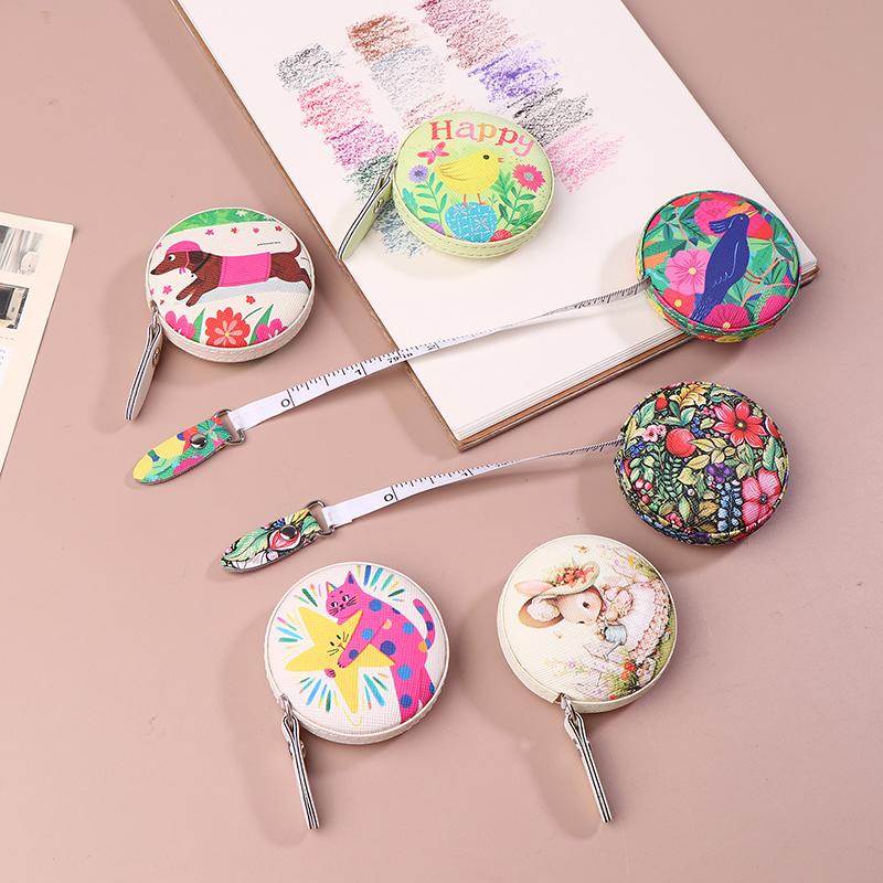 2M Mini Soft Ruler Double-Sided Ruler With Centimeters And Inches For Measuring Sewing Tape Clothing Clothin