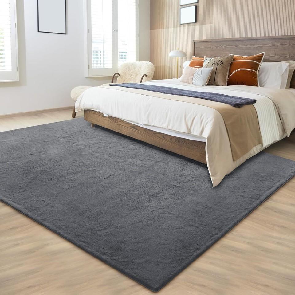 Carpet Living Room Faux Fur Luxury Plush Deep Pile Shaggy Soft Washable