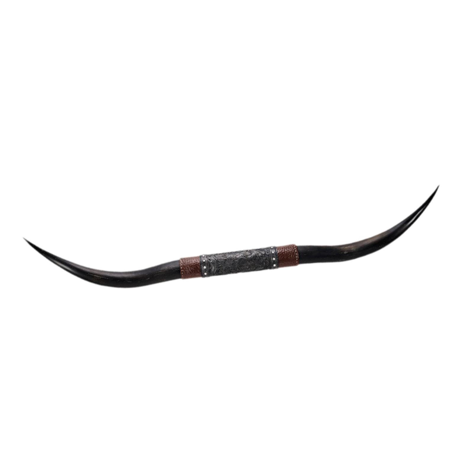 

Simulated Bull Horn Wall Hanging Sculpture Wall Ornament Polyresin Figurine for Indoor Space чёрный